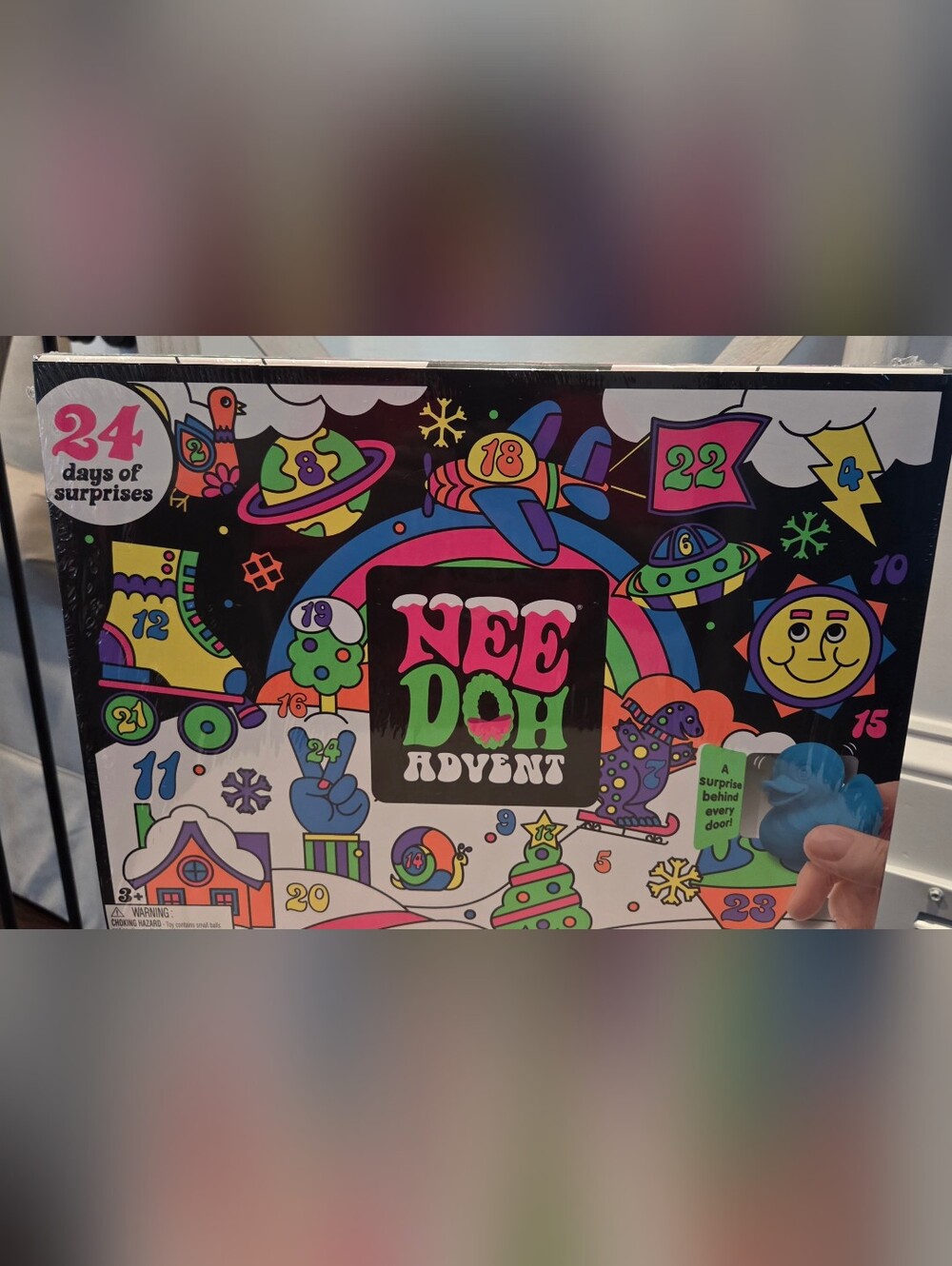 Needoh Advent Holiday Countdown - Neon Multicolor